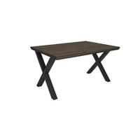 ESSZIMMERTISCH, Dunkler Eiche, 140/90/74 cm - Dunkelbraun/Schwarz, Holzwerkstoff (140/90/74cm) - Skraut Home