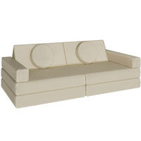 SPIELSOFA Lilly,stapelbar,beige - Beige, Textil (160/56/80cm) - tectake