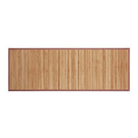 BAMBUSMATTE - Hellbraun, Holz/Textil (53/152cm) - Relaxdays