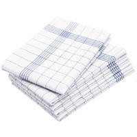 GESCHIRRTÜCHER, 5er-Set, 50x70 cm, 50% Baumwolle, 50% Leinen, Blau - Blau, Textil (50/70cm) - Zollner