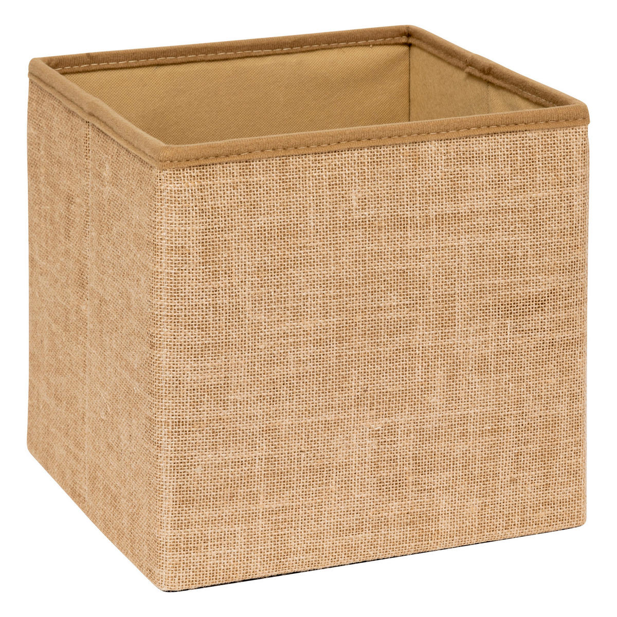 POUF Juta 31/31/31 cm - Beige, Holzwerkstoff (31/31/31cm) - 5five Simply Smart