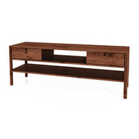 TV-SCHRANK INA Wildeiche - Dunkelbraun, Holz (160/59/46cm) - byoak