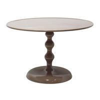 COUCHTISCH rund aus Aluminium 59cm, taupe - Braun, Metall (59/59/39cm) - Giga Meubel