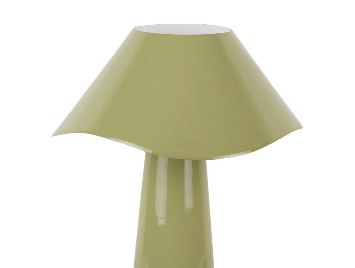 TISCHLAMPE Ameno 28/28/33 cm - Grün, Metall (28/28/33cm) - Leitmotiv