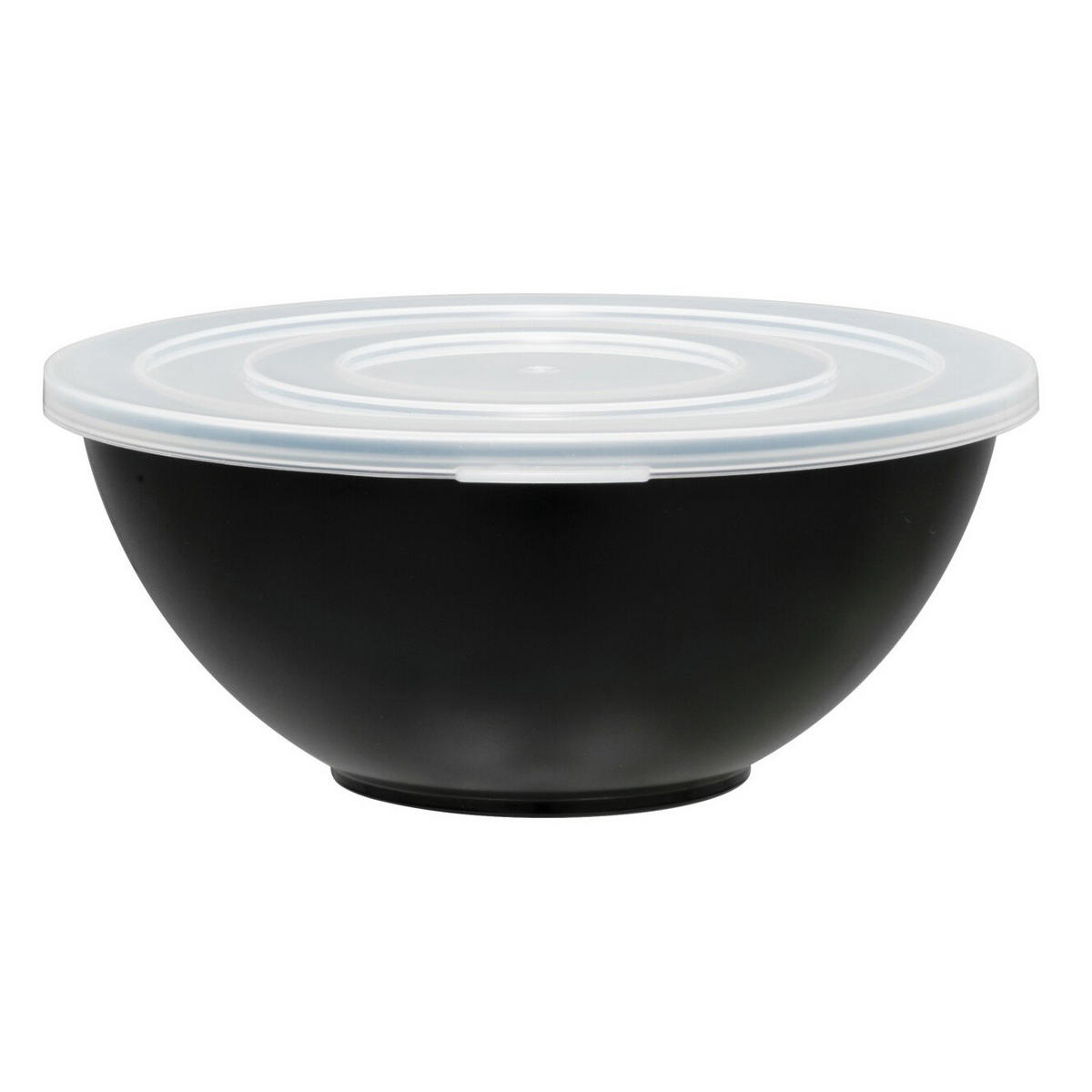 KUNSTSTOFFSCHÜSSEL mit Deckel 780 ml - Schwarz, Kunststoff (16.5cm)