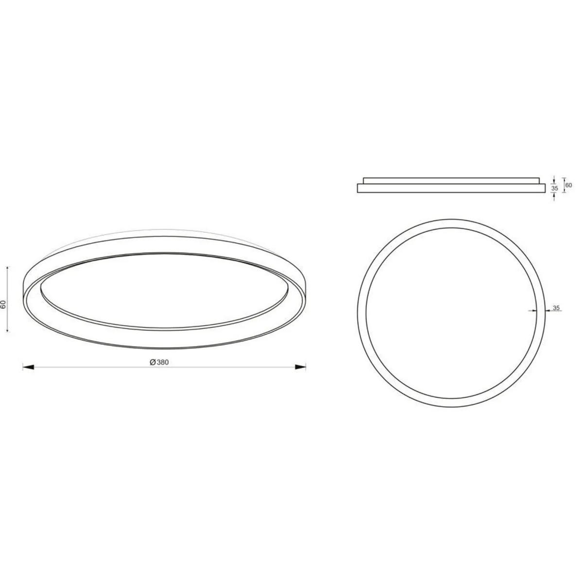 DECKENLEUCHTE Merope 400 Braun - Braun, Metall (19/19/6cm) - click-licht