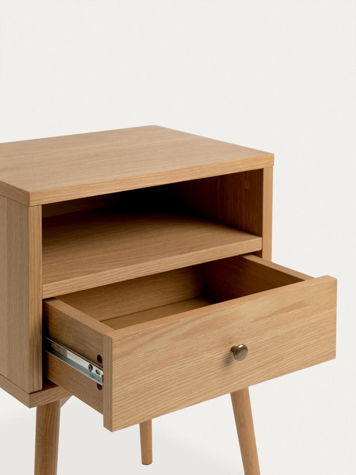 NACHTTISCH Tilo Natur 40 cm x 60 cm - Braun, Holz (40/60/30cm) - Kenay Home