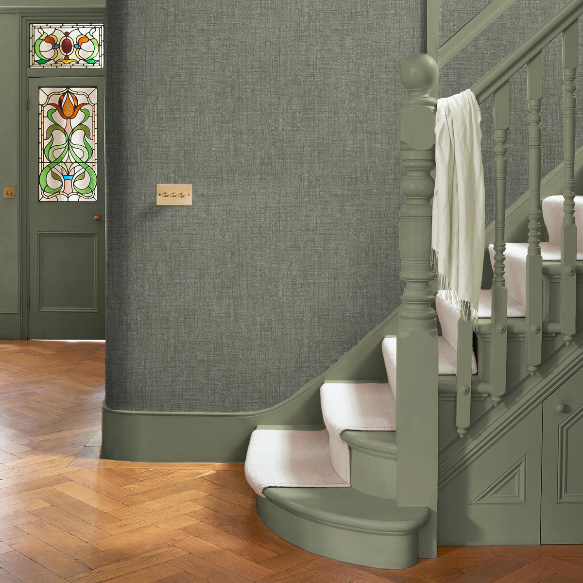 VLIESTAPETE Armando Sage - Grün, Papier/Kunststoff (52/1000cm) - Graham & Brown