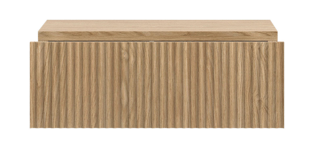 NACHTKONSOLE Nolie Eichenholzoptik mit Schublade 50 cm - Eichefarben, Holzwerkstoff (50/17/31.6cm) - Selsey