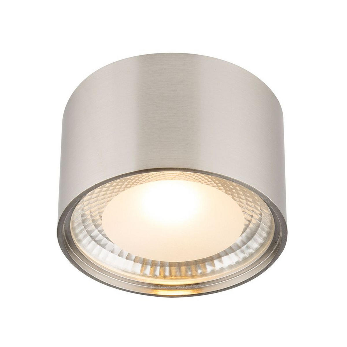 LED DECKENLEUCHTE SERENA Silber Metall Glas - Silberfarben, Metall (11.3/11.3/8cm)
