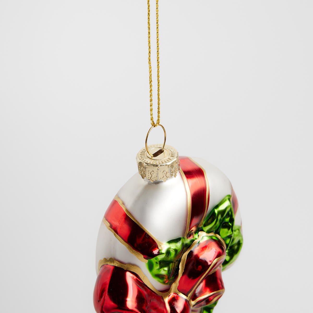 GLASKUGEL Xmasscano, Rot, 7 x 3.3 x 12 cm, Dekorative Weihnachtsdeko - Rot, Glas (3.3/7/12cm) - home&you