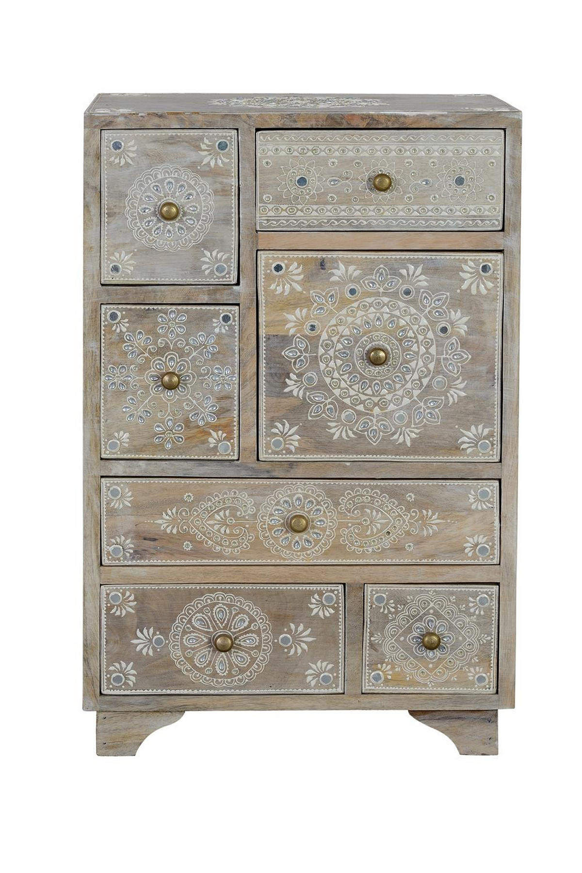 KOMMODE aus Mangoholz - Braun, Holz (30/66/42cm) - Giner y Colomer