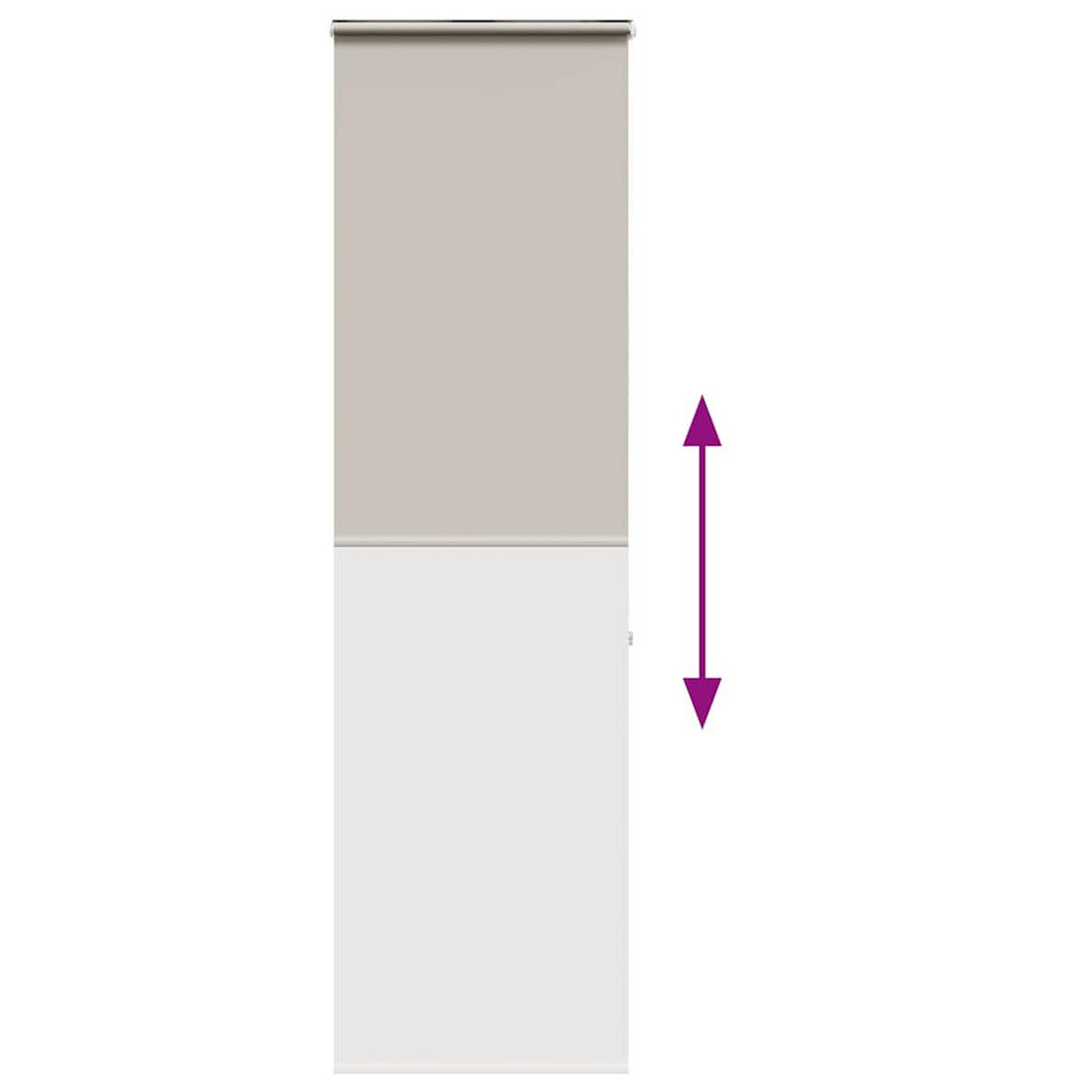 DUSCHVORHANG für Dusche Stoff Breite 76 cm - Weiß, Kunststoff (80/240cm) - MCBOSON