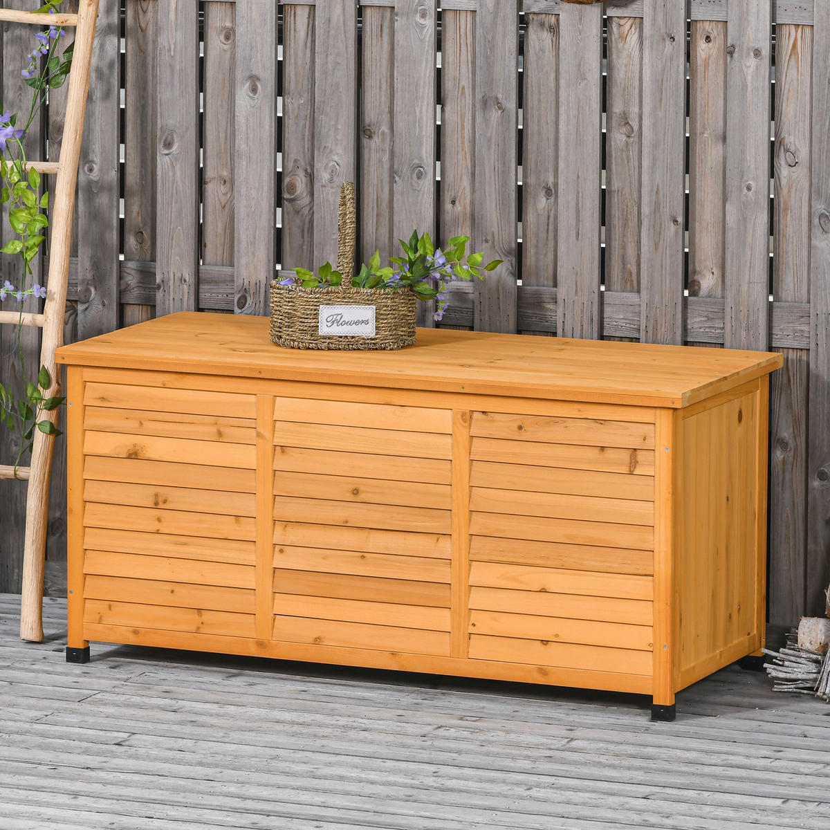 GARTENSCHRANK Gerätehaus Gelb - Gelb, Holz (56/60/127cm) - ComfortXL