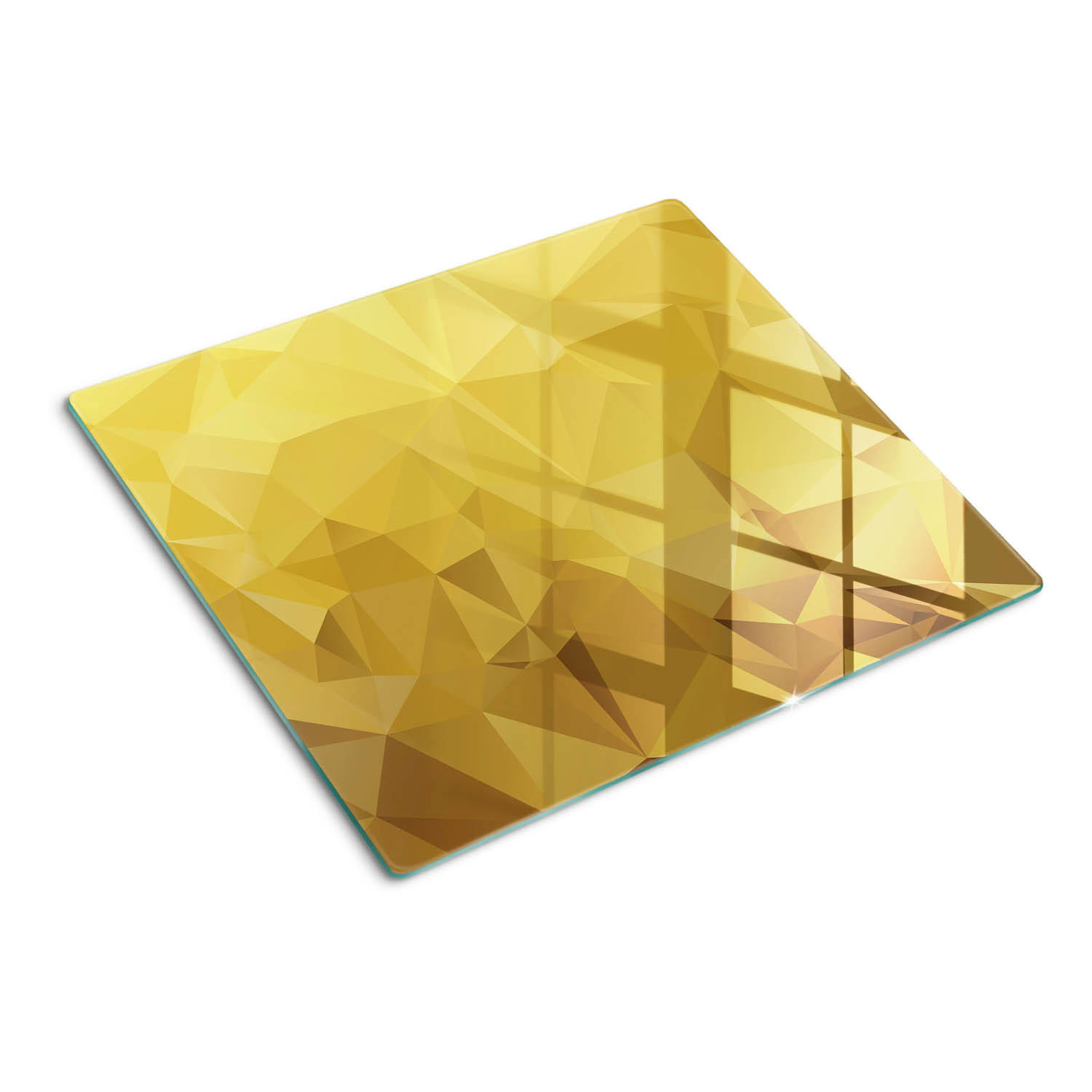 GLASPLATTE 60x52 cm Abstrakt - Gelb, Glas (60/0.4/52cm) - TULUP