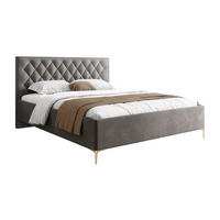 POLSTERBETT INEZ mit Bettkasten 160x200 cm Royal Velvet 250 - Grau, Textil (160/200cm) - Lookway