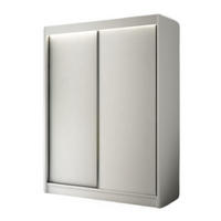 SCHRANK Weiß BERGO Schiebetür 200 cm - Weiß, Holzwerkstoff (200/215/61cm) - Sepro Meble