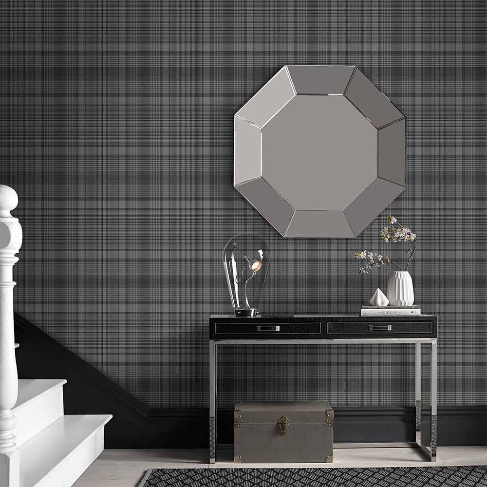 VLIESTAPETE Heritage Einfarbig Anthrazit - Schwarz, Papier/Kunststoff (52/1000cm) - Graham & Brown