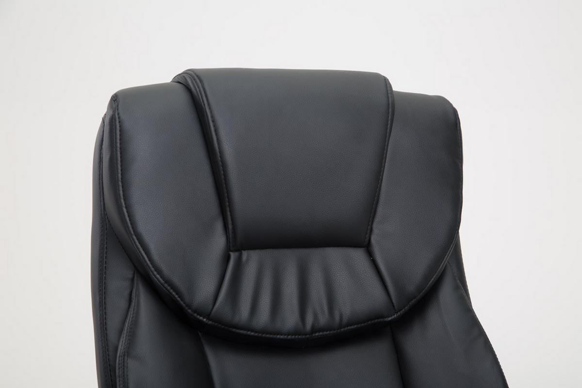 BÜROSTUHL Texum 2, Kunstleder Schwarz - Schwarz, Kunststoff/Textil (65/119/73cm) - TPFLiving
