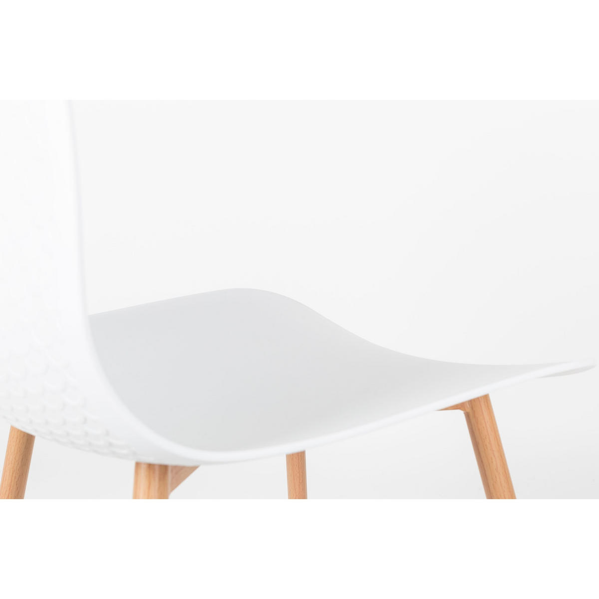 ESSZIMMERSTUHL Leon Weiß - 2 er Set - Weiß, Kunststoff (44.5/80/49cm) - Housecraft Living