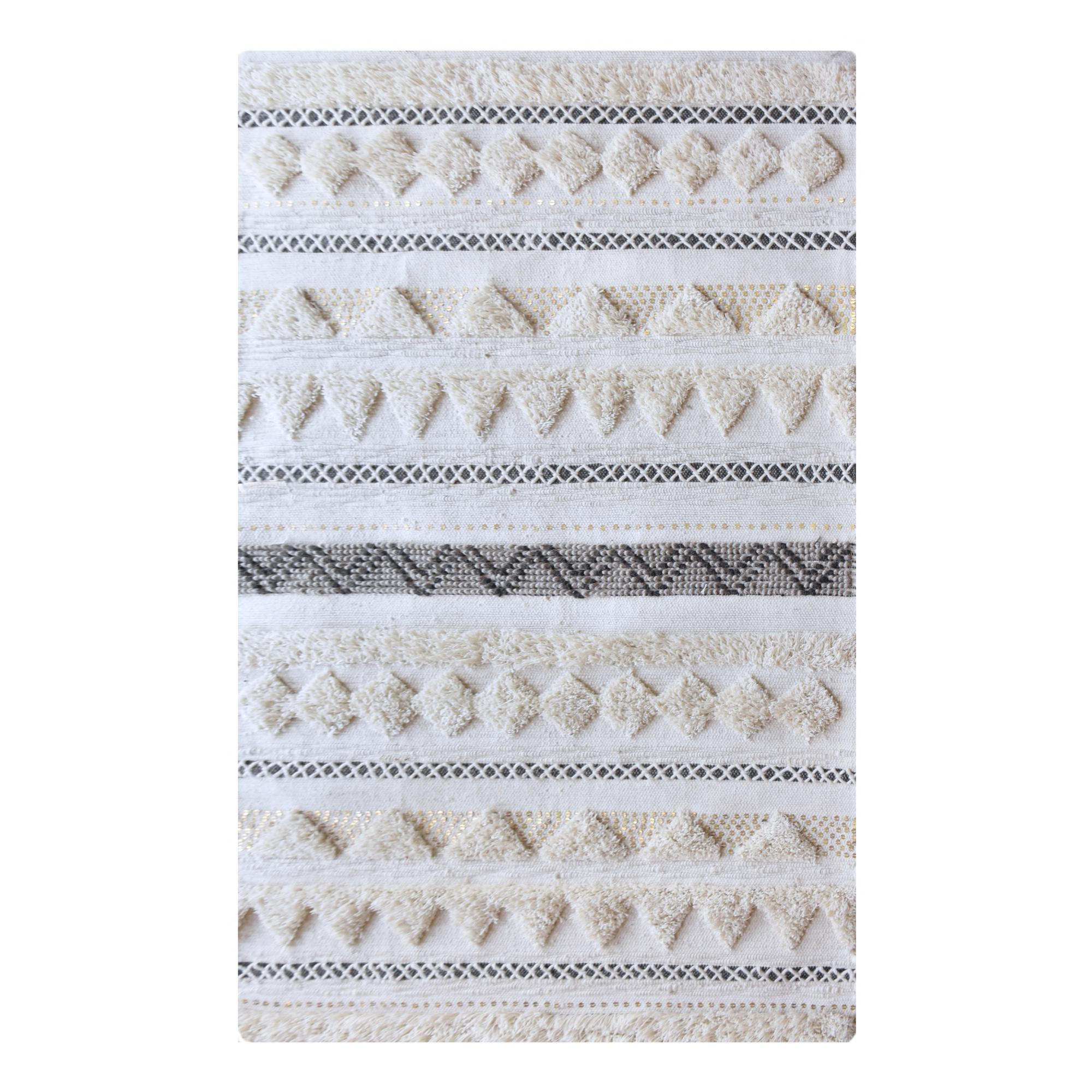 TEPPICH Lenity elfenbein 120 x 180 cm - Weiß, Textil (120/180cm) - The Rug Republic