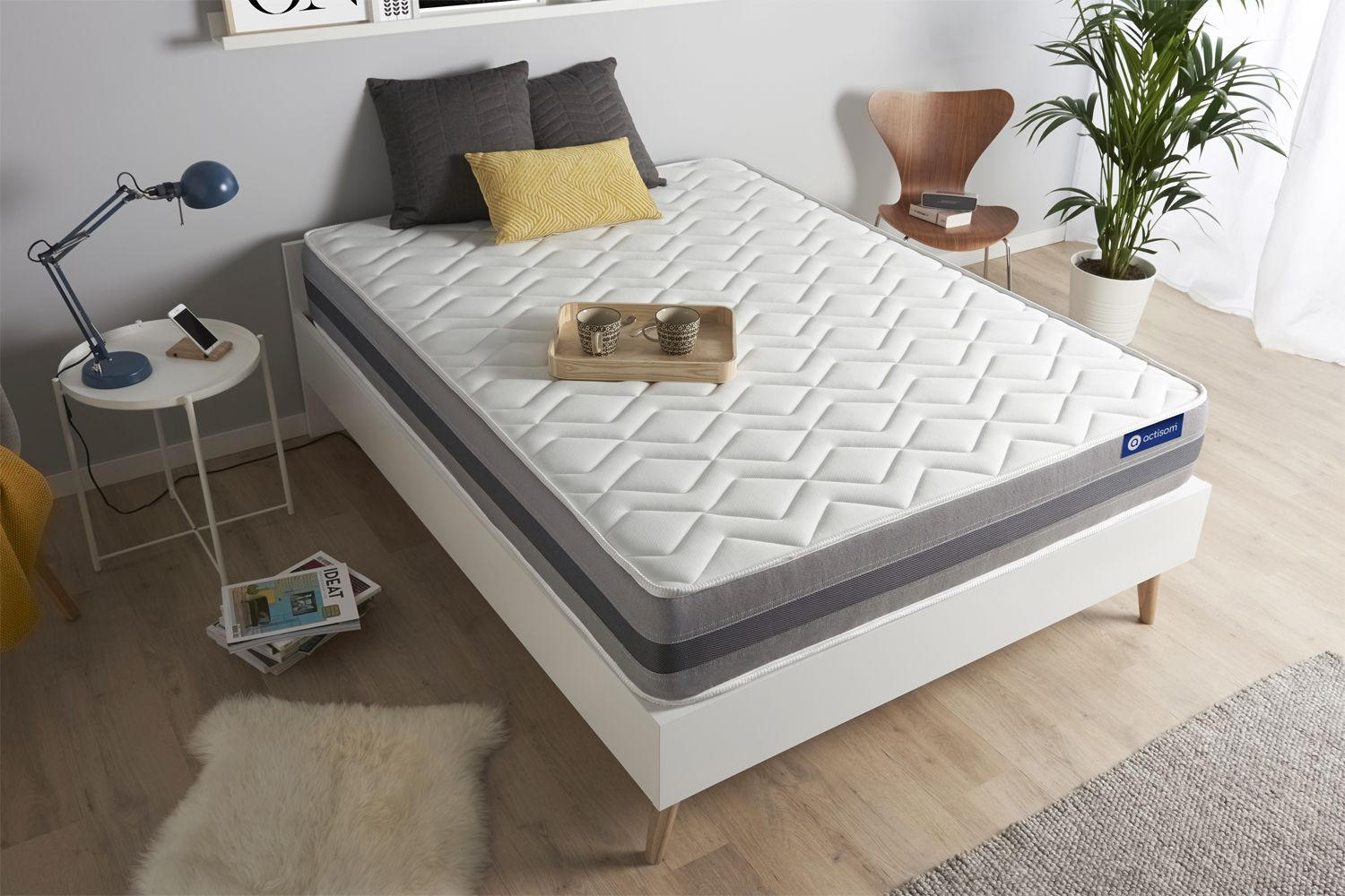 Thumbnail - Actisom Matratze, Weiß, Textil, H2, 70x210 cm, Oeko-Tex® Standard 100, Schlafzimmer, Matratzen Shop, Matratzen, Viscosch...
