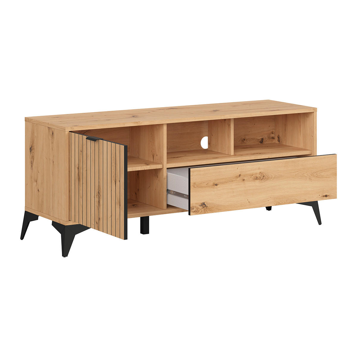 TV-MÖBEL Mao Holz - Braun, Holzwerkstoff (135/56/41cm) - Petits-meubles