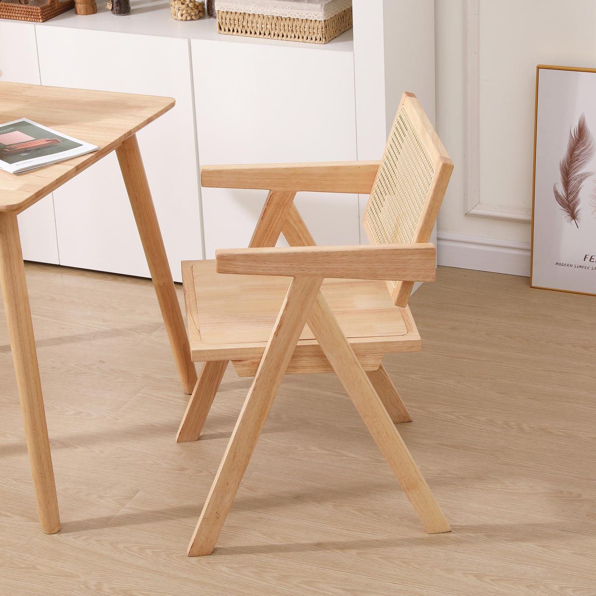 STUHL 1er-Set Holz Braun - Braun, Holz (51/80/54cm) - Nordlys