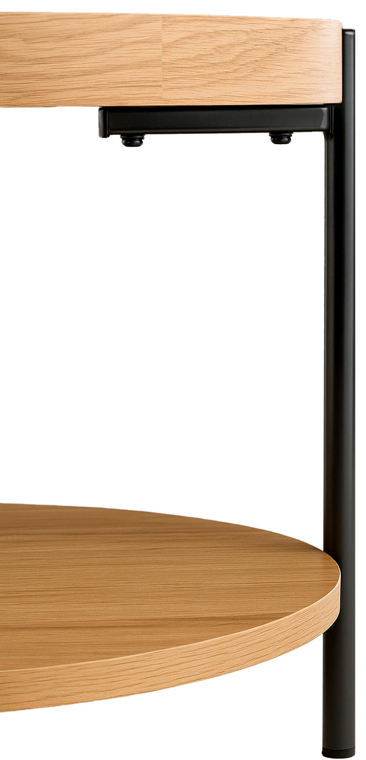 COUCHTISCH Honim Holz Natura Beistelltisch Rund - Naturfarben, Holz (50/50/40cm) - DELUKE