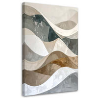 LEINWANDBILD Abstraktion 80x120cm - Beige, Textil (80/120cm) - Feeby