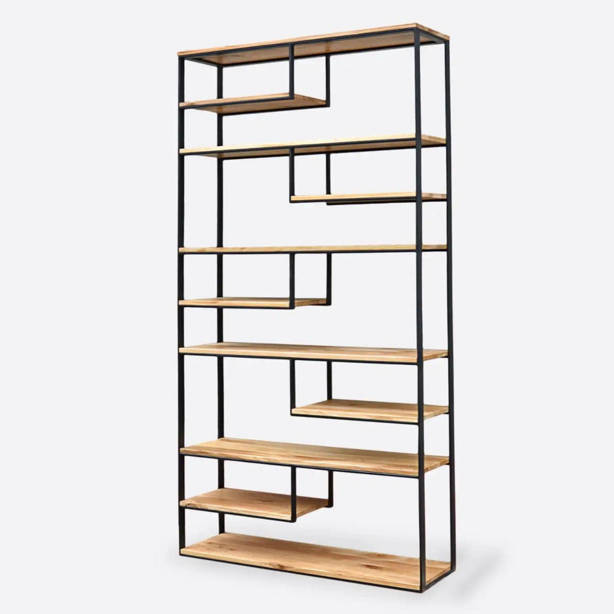 BÜCHERREGAL aus Eiche für das Wohnzimmer DERA - Eichefarben, Holz (120/190/35cm) - Rawood Furniture