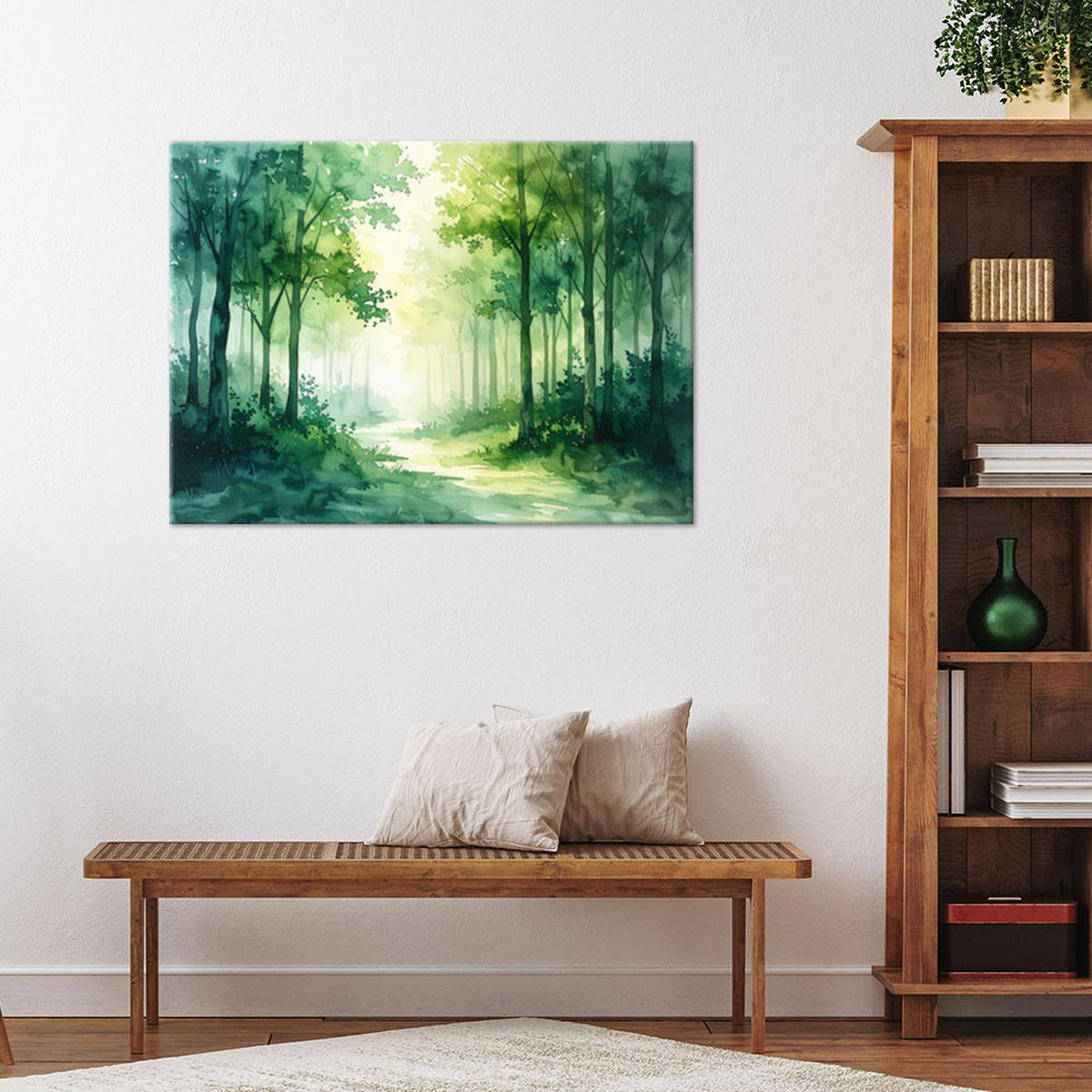 LEINWANDBILD Natur und Botanik 30x20cm - Grün, Textil (30/20cm) - Feeby