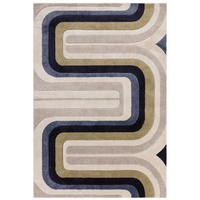 TEPPICH Moderner für Wohn- und Schlafzimmer LINY Blau 160 x 230 cm - Blau, Textil (160/230cm) - Novatrend