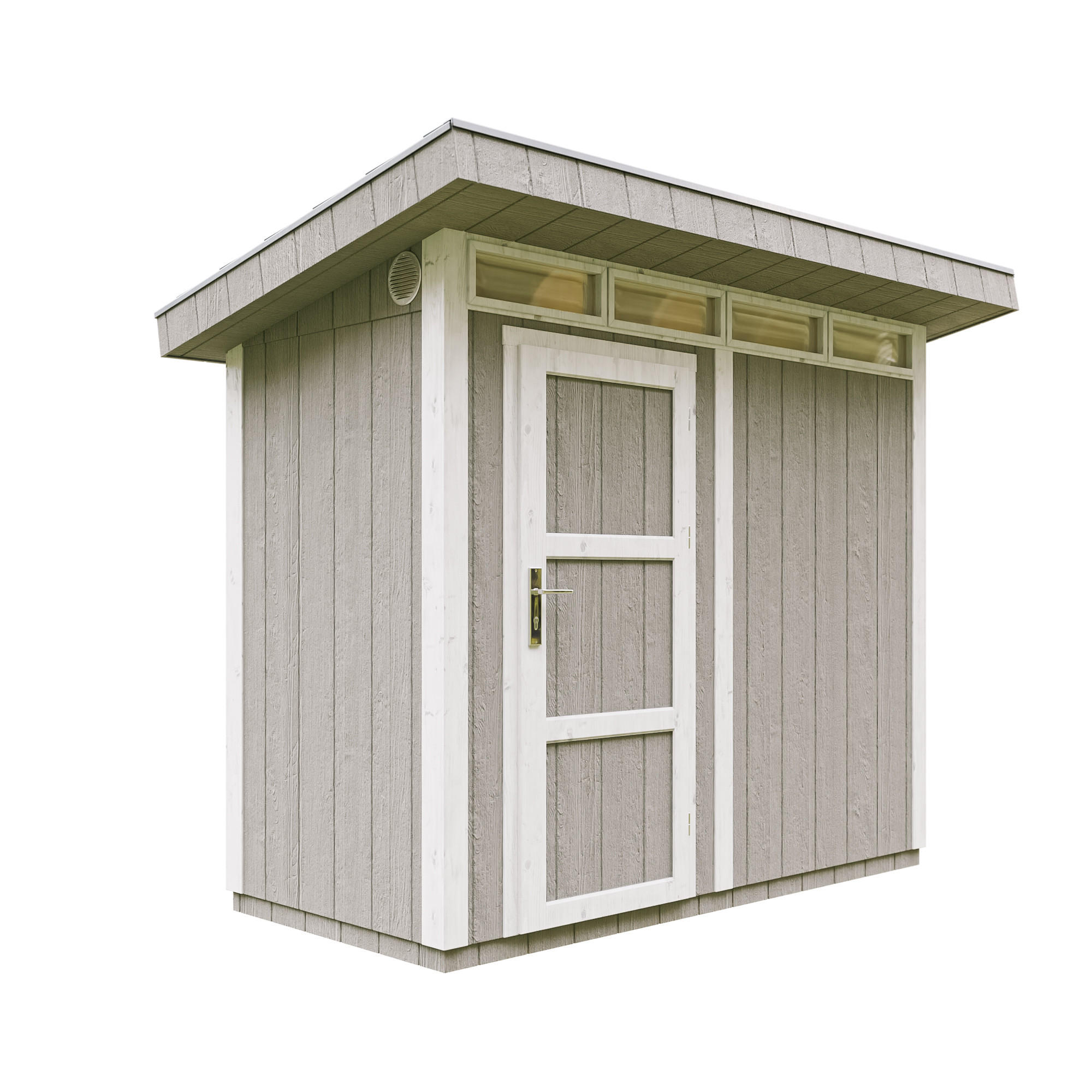 Timbela Holz-Gartenhaus Grau 294x239x161 cm