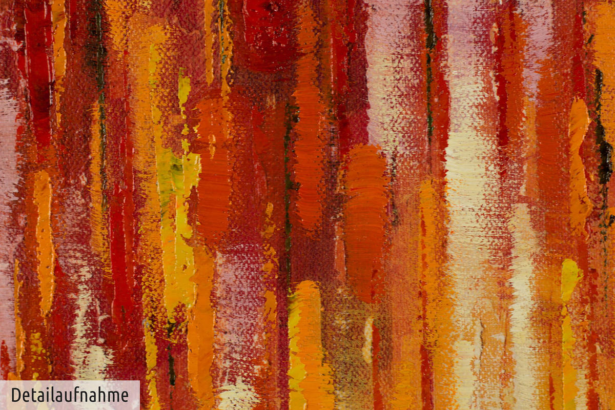ACRYLBILD HANDGEMALT 75/100 cm - Blau/Gelb, Holz/Textil (75/100cm) - KUNSTLOFT