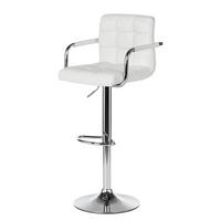 BARSTUHL - Chromfarben/Weiß, Kunststoff/Metall (53/96/49cm) - home24