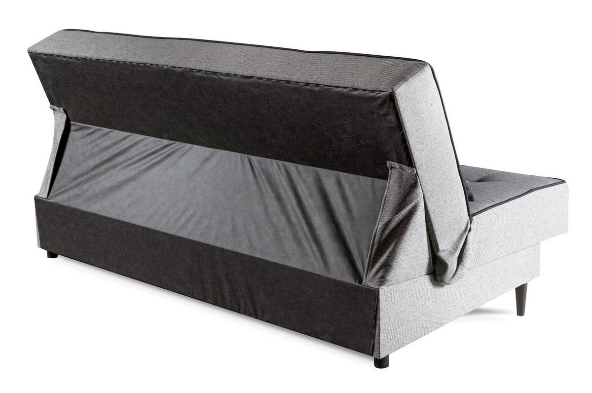 SOFA Grau Bonito Gepolstert - Grau, Naturmaterialien/Textil (199/91/91cm) - Sepro Meble