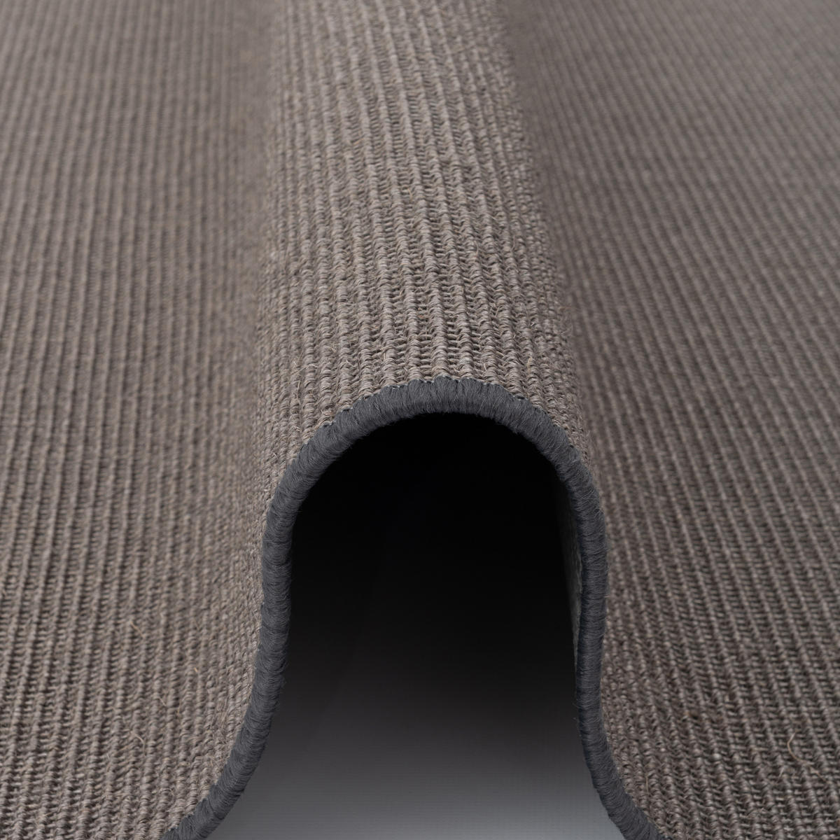 SISAL NATUR TEPPICH RUND - Anthrazit, Textil (160/160cm) - Snapstyle