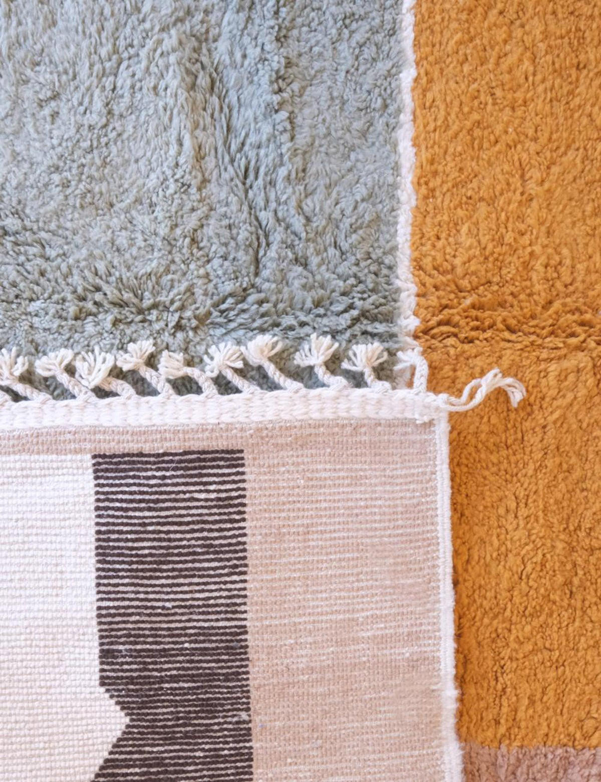 BERBERTEPPICH grafisch elegant 255x 355 cm - Multicolor, Naturmaterialien (255/355cm) - AFK Living