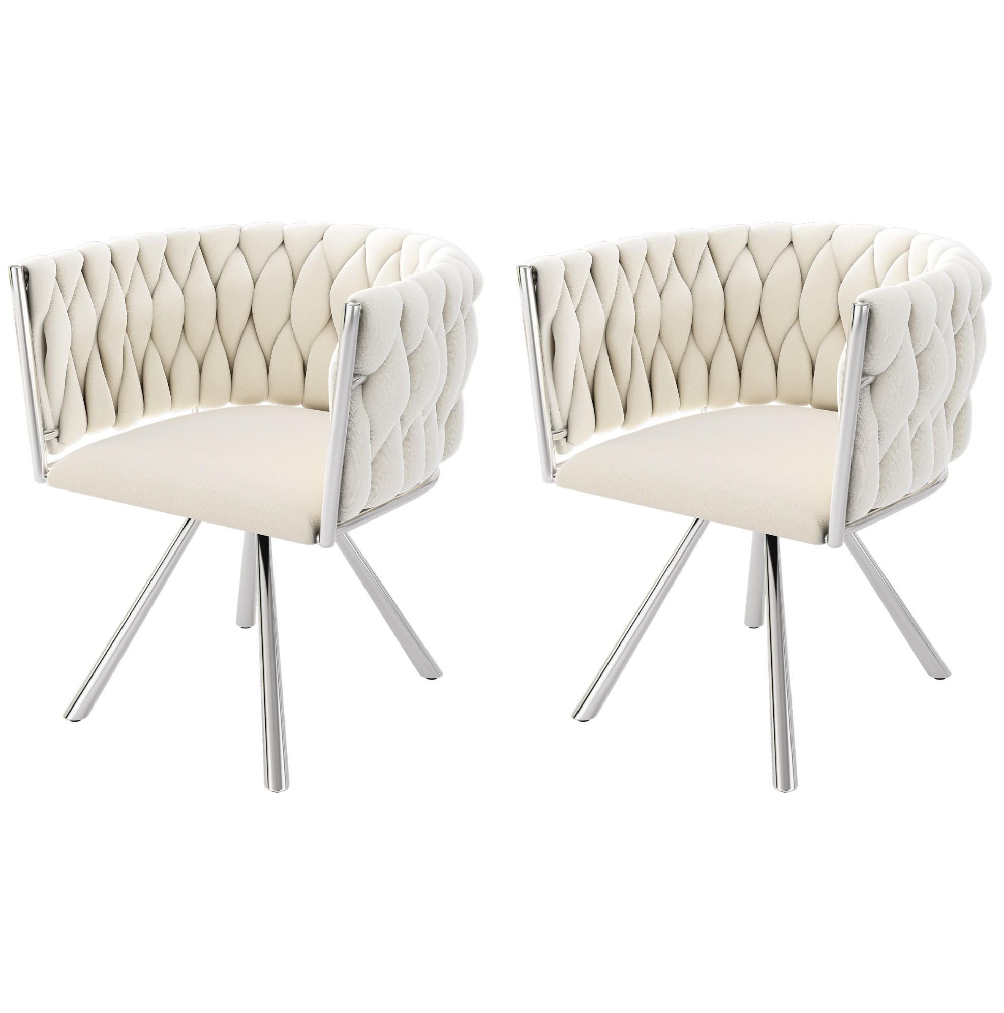 Mivray Esszimmerstühle Beige 59x72x54 cm