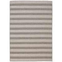 IN & OUTDOOR TEPPICH FLACHGEWEBE VALENCIA STREIFEN - Grau, Textil (120/170cm) - Pergamon