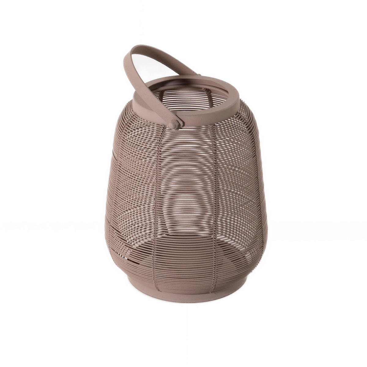 METALLLATERNE mit Griff 16/19 cm - Beige, Kunststoff (16.5/19/16.5cm) - Home Styling Collection