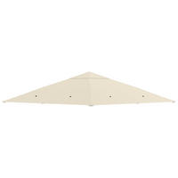 ERSATZDACH, 3x3 m für Gartenpavillon, cremefarben, Polyester 180 g/m² - Multicolor, Textil (298/298cm) - FORIOUS