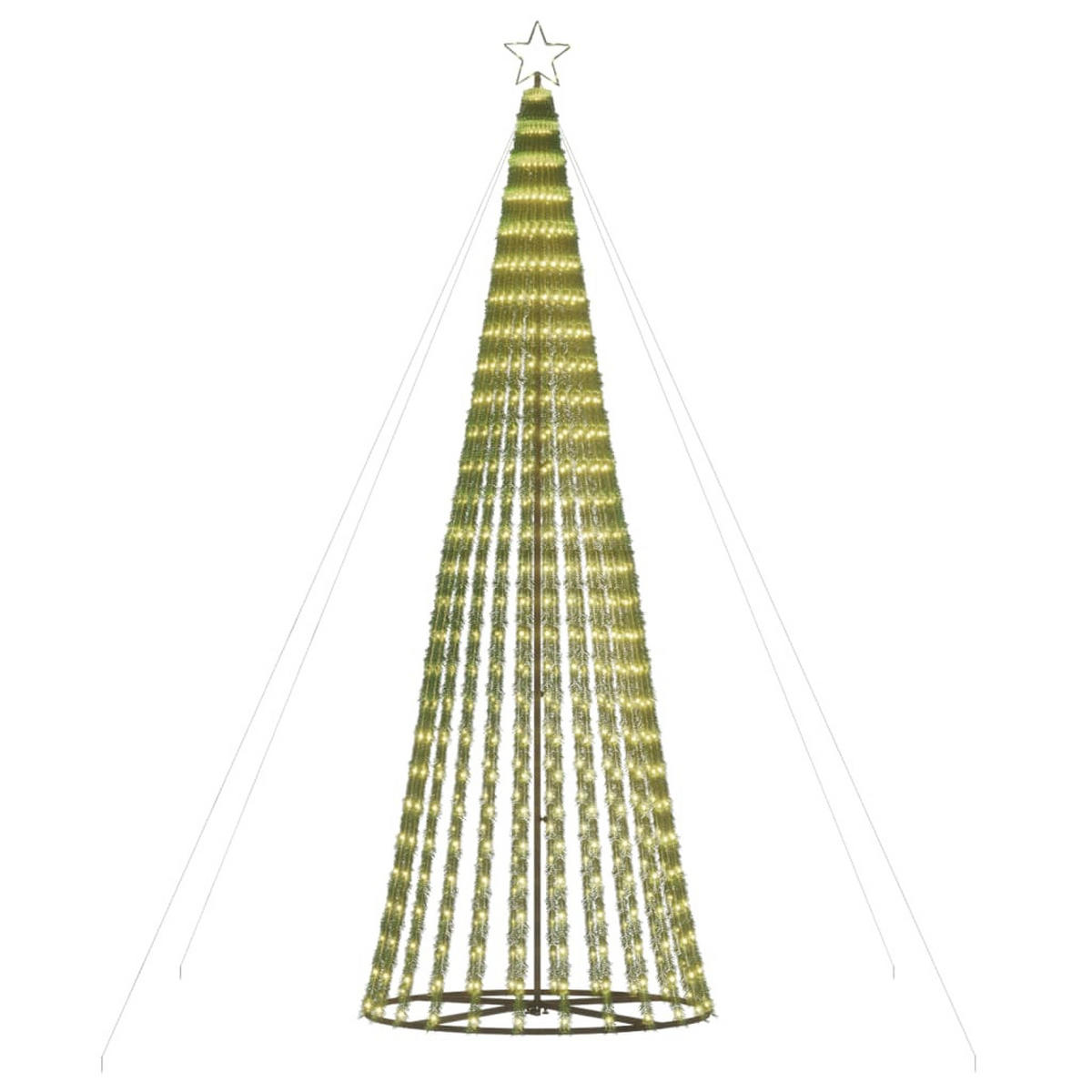 WEIHNACHTSBAUM LED 688 Leds Warmweiss 300 Cm - Weiß, Kunststoff (300cm) - vidaXL