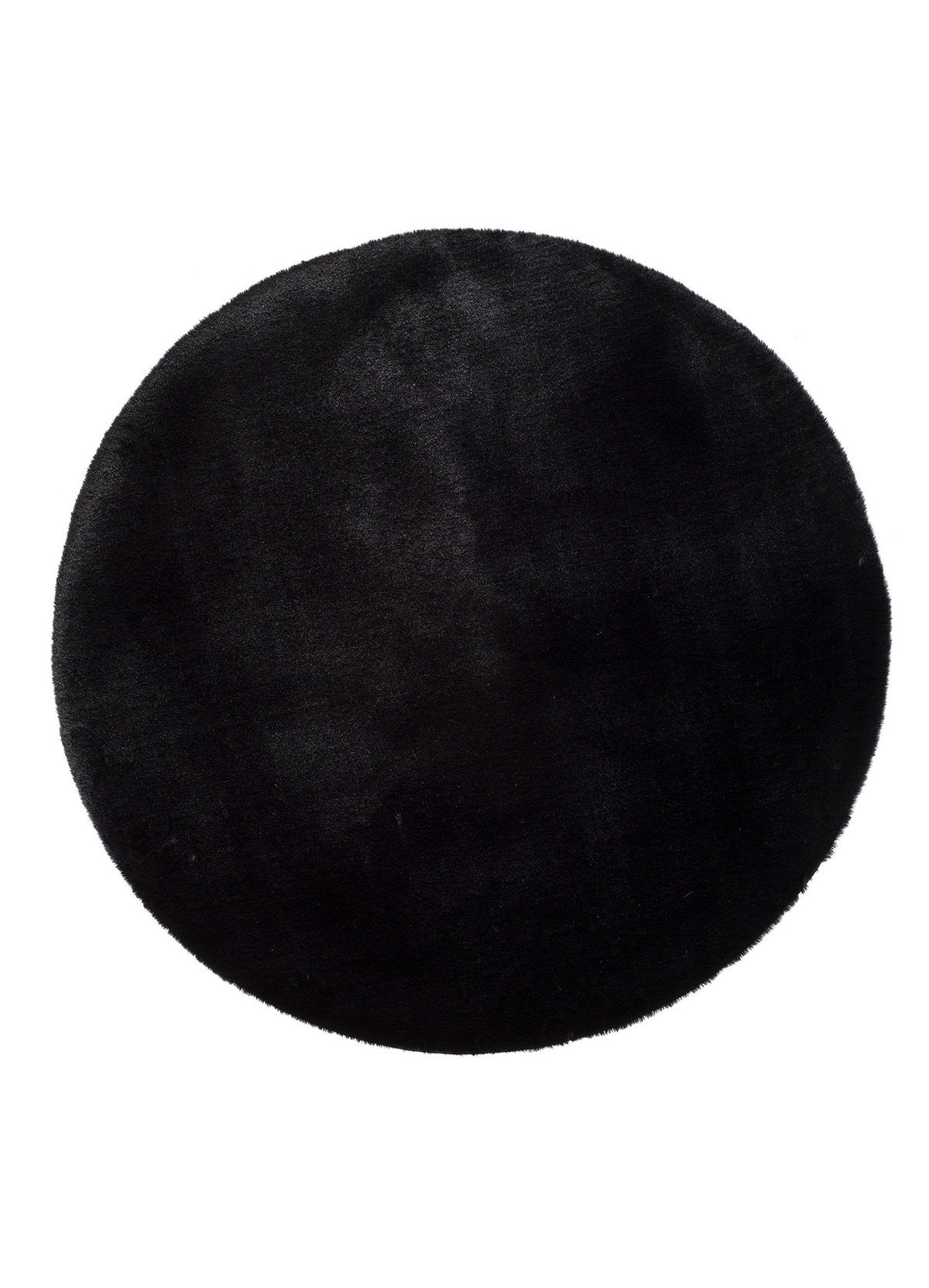 WEBTEPPICH waschbar Schwarz Fox 120Ø cm - Schwarz, Textil (120/120cm) - Atticgo