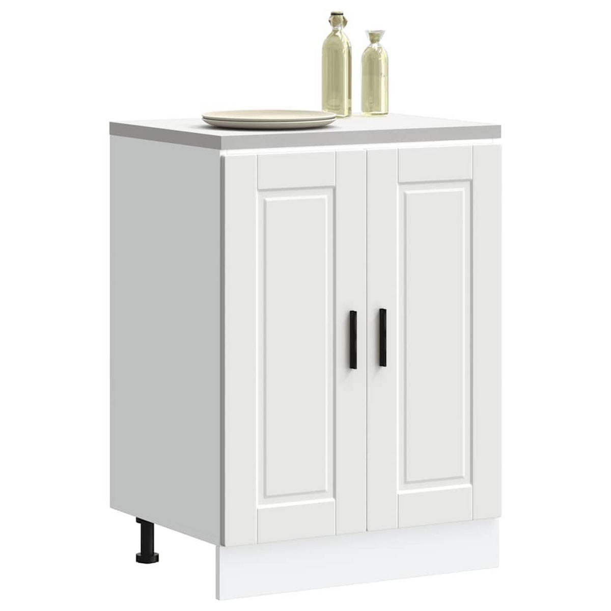 KÜCHENUNTERSCHRANK Porto Weiss Holzwerkstoff - Weiß, Holzwerkstoff (46/81.5/60cm) - vidaXL