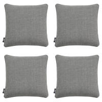 DEKOKISSEN Nola - Grau - 45/45/10 cm - 4er-Set - Grau, Textil (45/45cm) - Madison
