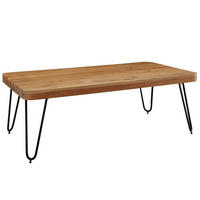 COUCHTISCH ANTEO Akazie Sofatisch - Braun, Holz (60/115/40cm) - tinkaro