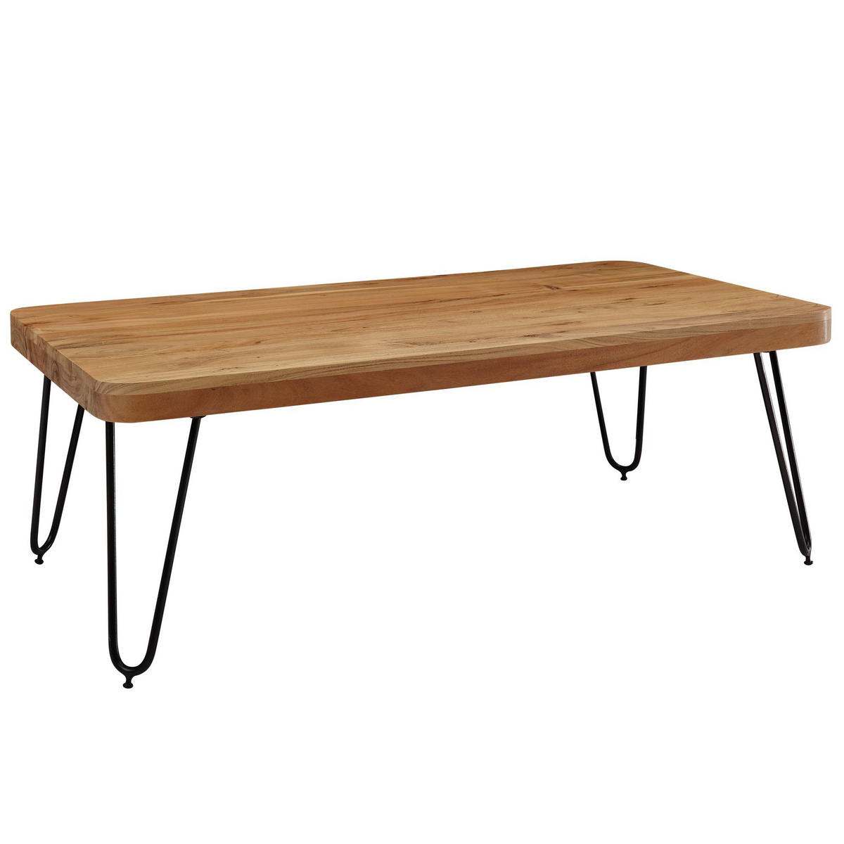 COUCHTISCH ANTEO Akazie Sofatisch - Braun, Holz (60/115/40cm) - tinkaro