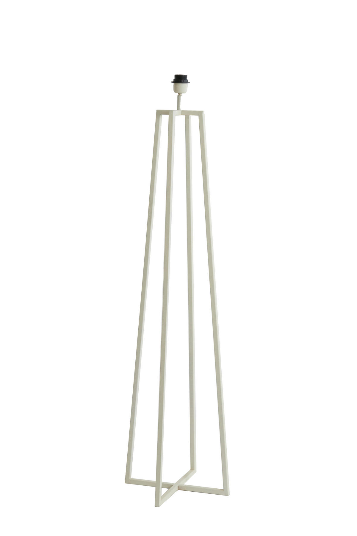 STEHLEUCHTE Miley Weiß 25/25/130 cm - Weiß, Metall (25/25/130cm) - Light & Living